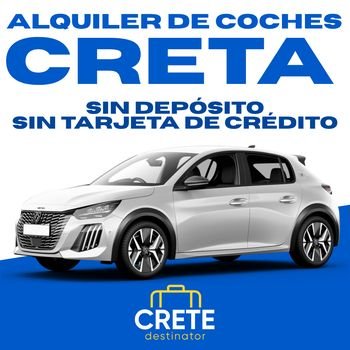 Alquiler de coches en Creta sin tarjeta de crédito ni depósito