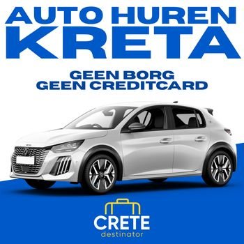 Auto huren op Kreta zonder creditcard en zonder borg