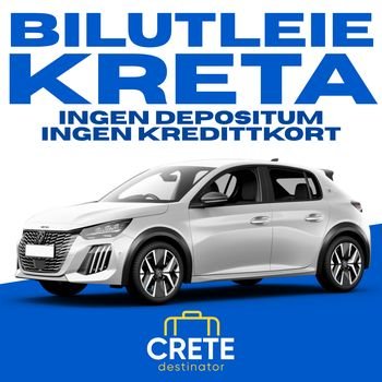 Bilutleie på Kreta uten kredittkort og uten depositum