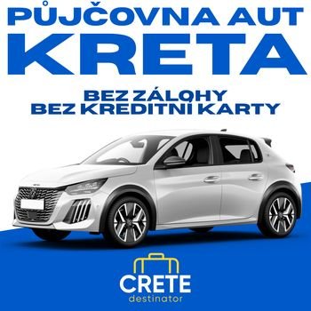 Půjčení auta na Krétě bez kreditní karty a bez kauce