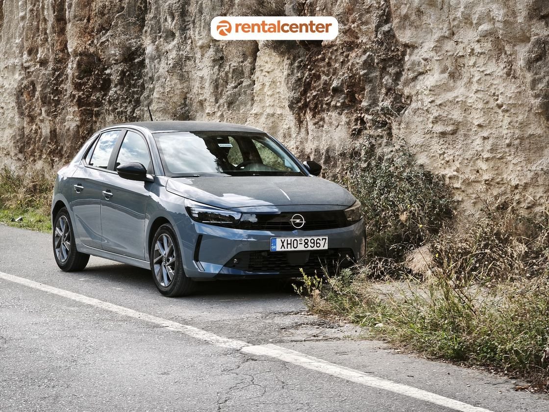 Happy customer collecting their no-deposit rental car in Crete