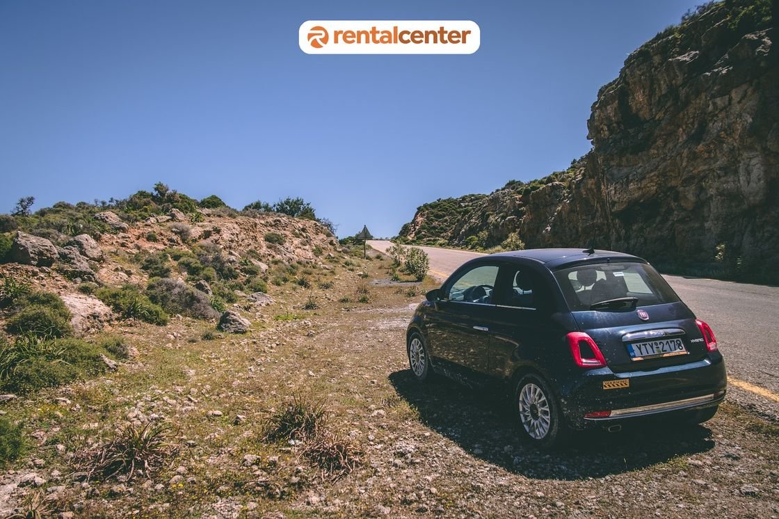 Crete car rental customer review — driver with their hired vehicle
