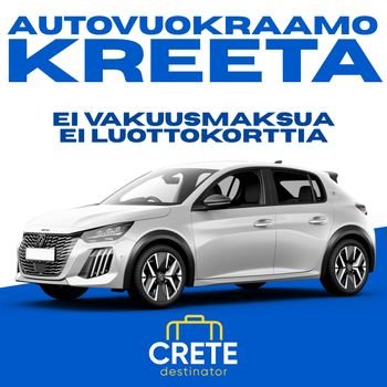 Vuokra-auto Kreetalla ilman luottokorttia ja ilman vakuusmaksua